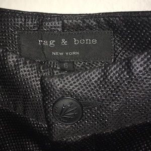 Rag & Bone glazed black shorts NWOT size 6